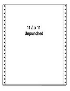 11.5 X 11 Unpunched Braille Paper
