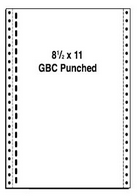 8.5 X 11 GBC Punched Braille Paper
