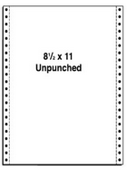 8.5 X 11 Unpunched Braille Paper